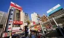 Buildings with shops and store around Nakano Broadway