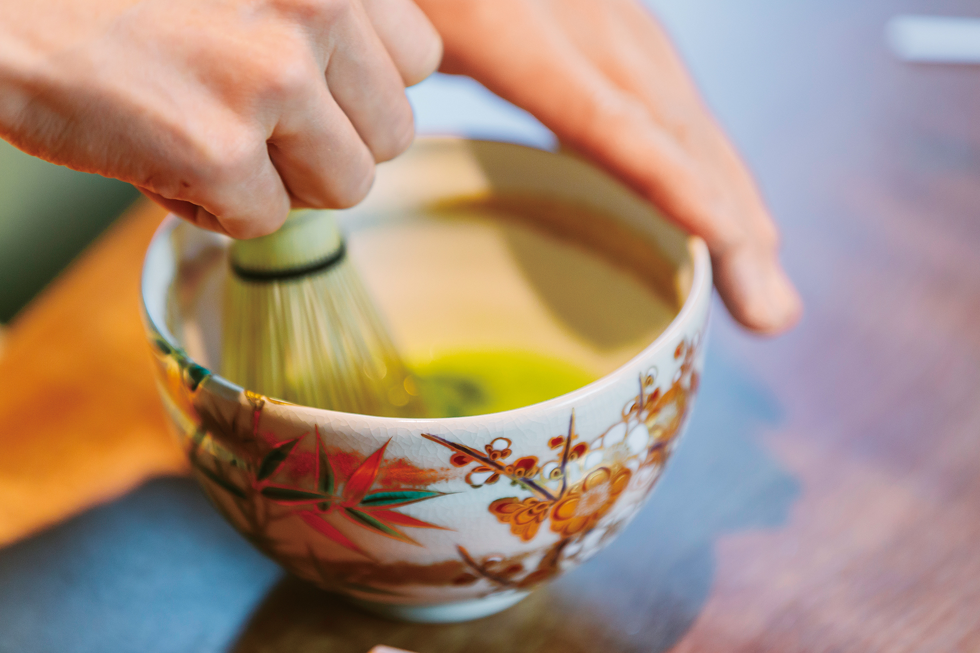 Matcha preparation, Twilight Express Mizukaze Matcha preparation, Twilight Express Mizukaze