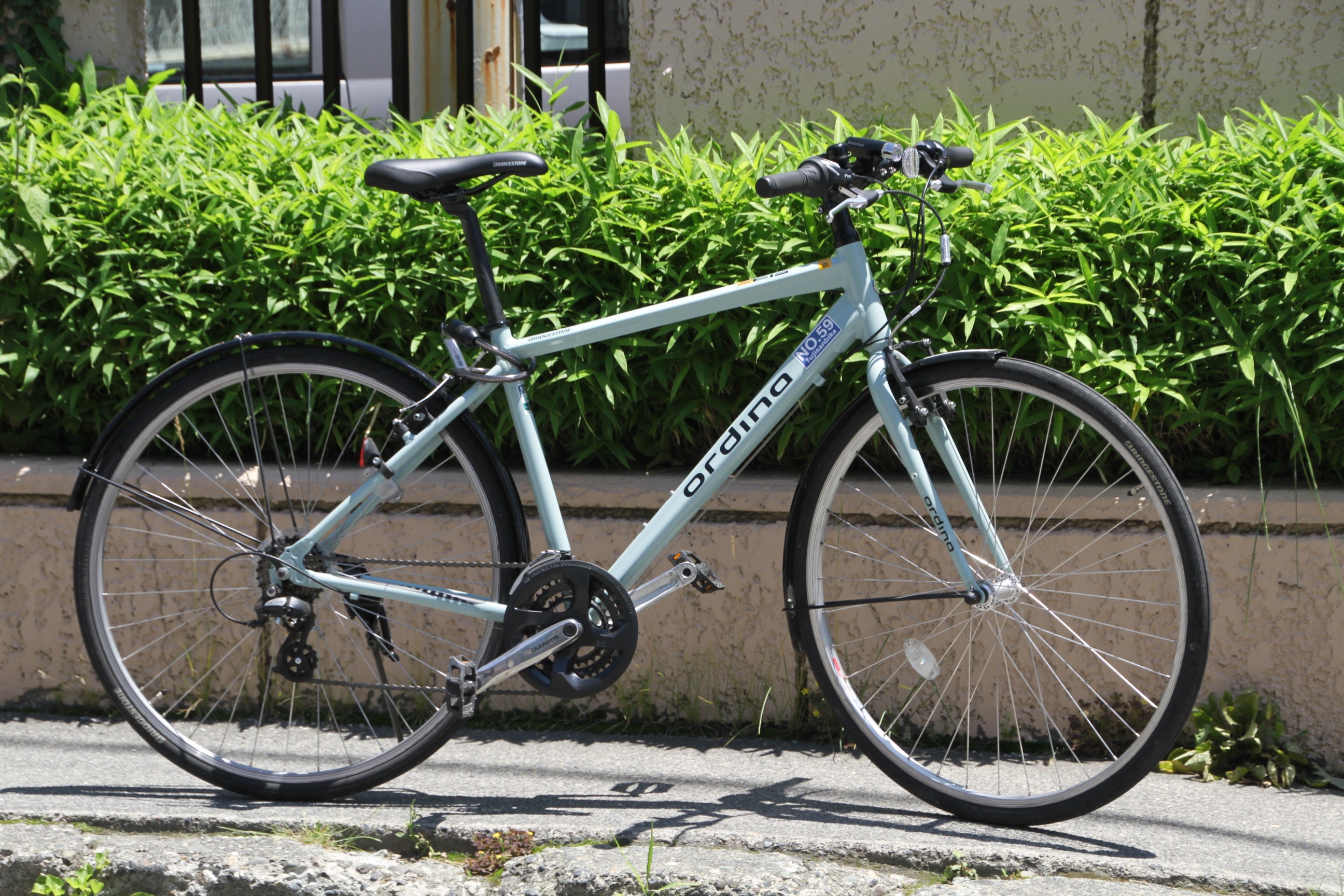 A crossbike, a sturdy bicycle perfect for exploring around Mount Fuji A crossbike, a sturdy bicycle perfect for exploring around Mount Fuji