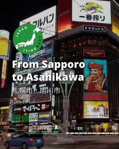 Itinerary from Sapporo to Asahikawa