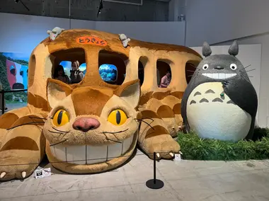 The Cat Bus and Totoro from "My Neighbor Totoro"