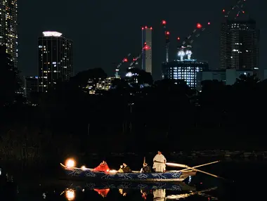 Music on the water, Hamarikyu Garden, Tokyo