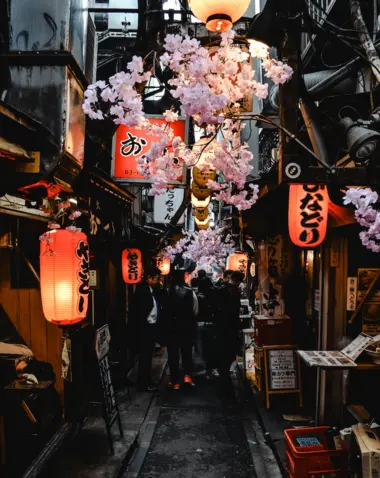 Narrow street in Tokyo