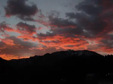 Coucher de soleil sur le Mont Amakazariyama