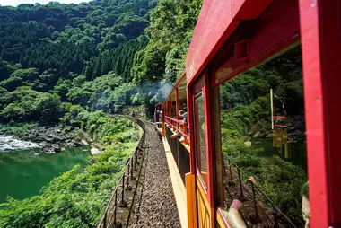 Vue depuis la ligne Sagano