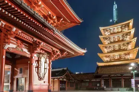 Senso-ji temple, one of Tokyo's landmarks