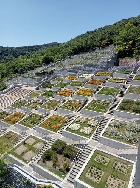 The Awaji Yumebutai, a complex designed by Tadao Andô