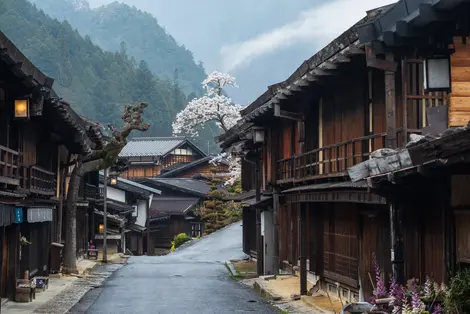 Tsumago-juku, formerly the forty-second of the sixty-nine post towns on the Nakasendo