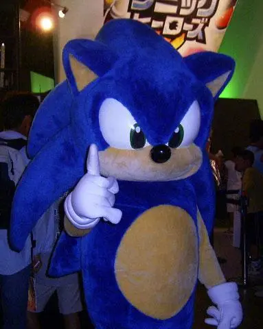 Sonic, la mascota de Sega, siempre está presente en el Tokyo Game Show.