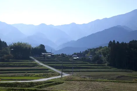 El paso de Magome (800 m), en el valle de Kiso.
