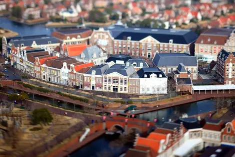 Las reproducciones de los edificios holandeses son realmente asombrosas. 