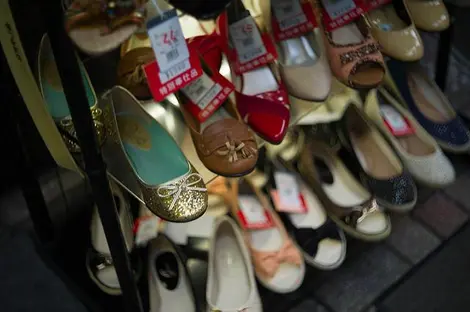 Boutique de chaussures au Japon