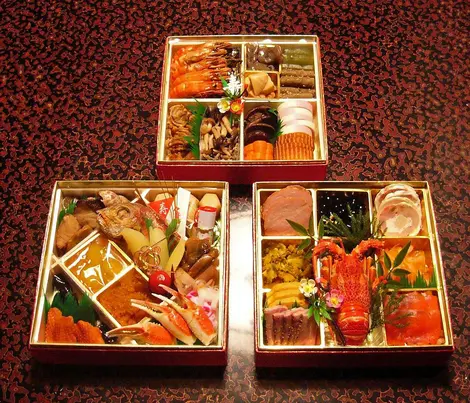 Jûbako, la boîte repas à trois étages pour déguster osechi ryôri, le repas spécial du 1er janvier