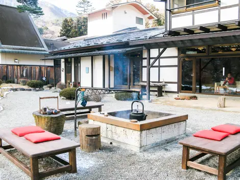 Itamuro onsen, Daikokuya, l'espace pour le thé