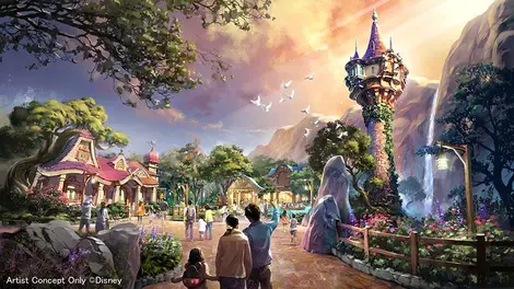 Image d'artiste de l'agrandissement de Tokyo Disneyland