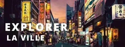 Explorer la ville de Tokyo bannière