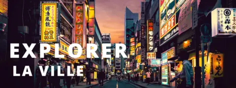Explorer la ville de Tokyo Explorer la ville de Tokyo bannière