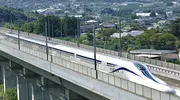 Maglev train on the Chuo Shinkansen Line, Japan