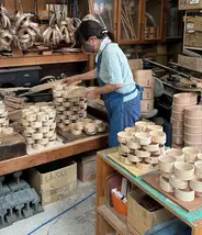 Magemono wood strips are soaked in hot water for bending easier.  Magemono wood strips are soaked in hot water for bending easier.