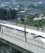 Maglev train on the Chuo Shinkansen Line, Japan Maglev train on the Chuo Shinkansen Line, Japan