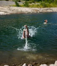 River swimming in Japan River swimming in Japan