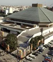 Ryogoku Kokugikan on a sanctuary of sumo in Tokyo.