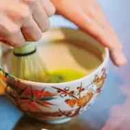 Matcha preparation, Twilight Express Mizukaze Matcha preparation, Twilight Express Mizukaze