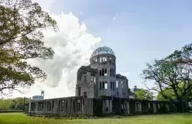 El Domo de Genbaku, no destruido por la bomba atómica que cayó sobre Hiroshima