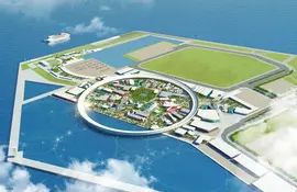Yumeshima artificial island, the site of Expo 2025 Osaka