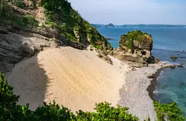 Touji Sand Ski Hill, une dune de sable massive située à Shimoda, département de Shizuoka