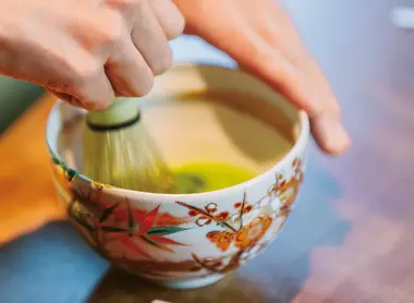 Matcha preparation, Twilight Express Mizukaze Matcha preparation, Twilight Express Mizukaze