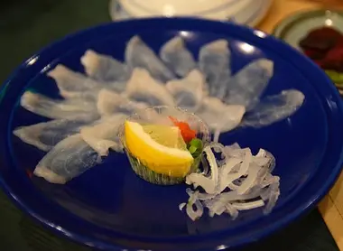 Fugu sashimi Fugu sashimi