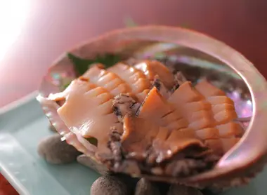 Abalone sashimi Abalone sashimi