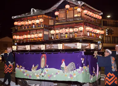 Johana hikiyama-matsuri de nuit Johana hikiyama-matsuri de nuit