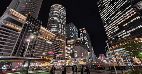 Nagoya Station at night