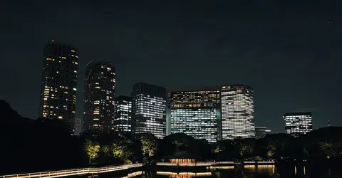 Hamarikyu Garden in Tokyo, Japan