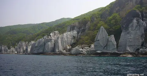 La côte de Hotokegaura près du village de Sai à Aomori