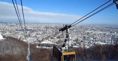 Le téléphérique du Mont Moiwa.