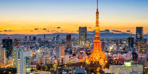 Tokyo tower by night
