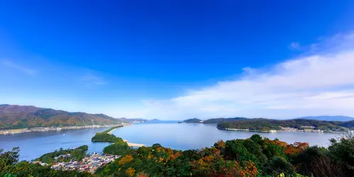 Sand in the sky in Amanohashidate : one of the 3 most beautiful views of Japan