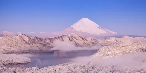 Mount Fuji in winter