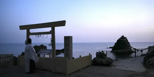 Husband and Wife Rocks or Meoto Iwa, Ise, Mie Prefecture