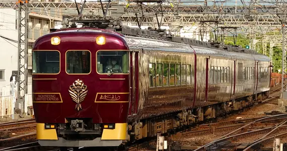 Kintetsu Aoniyoshi sightseeing limited express train Kintetsu Aoniyoshi sightseeing train