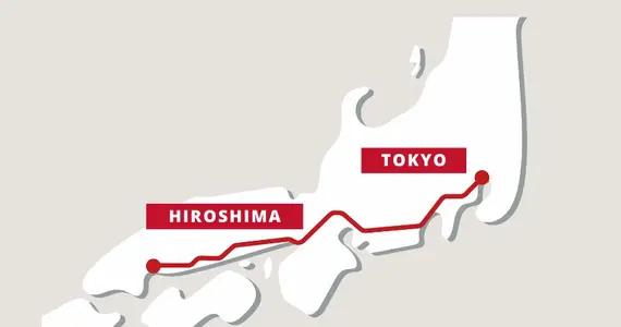 tokyo hiroshima train map tokyo hiroshima train map